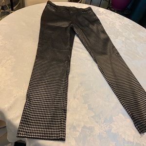 Soho metallic (silver & black) straight leg pant